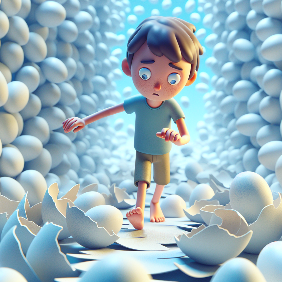 walking on eggshells
